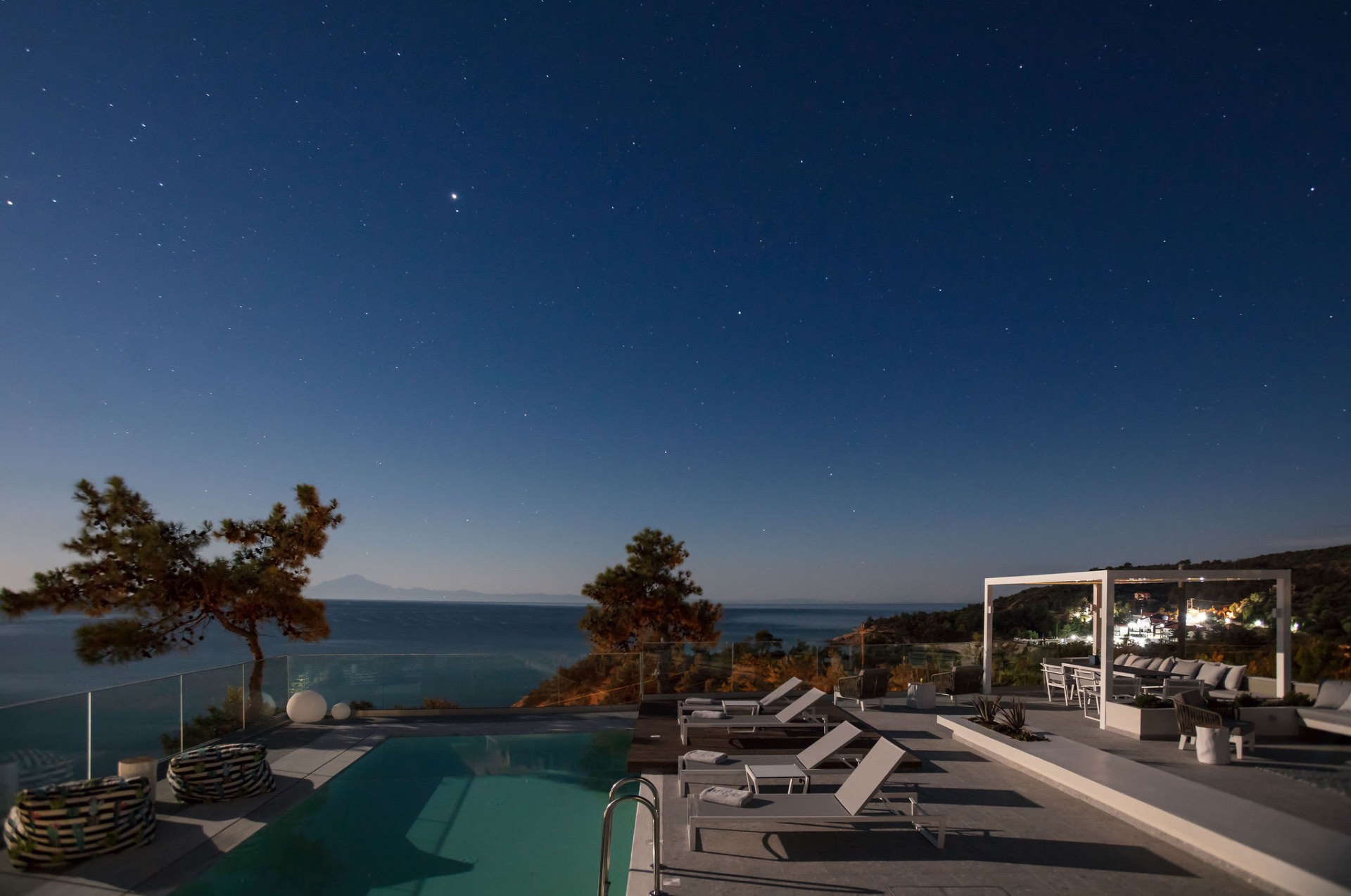 Night Pool Stars
